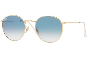 Aurinkolasit Ray-Ban Round Flat Lenses RB3447N 001/3F Pyöreä Kulta