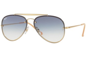 Okulary przeciwsłoneczne Ray-Ban Blaze Aviator Blaze Collection RB3584N 001/19 Pilotki (Aviator) Złote