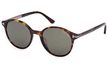 Napszemüvegek Tom Ford Araki FT1184 52N Kerek Havana