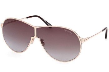 Okulary przeciwsłoneczne Tom Ford Gaia FT1174 28K Pilotki (Aviator) Złote