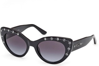 Ochelari de soare Guess GU00163 01B Cat Eye Negri