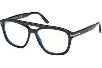 Briller Tom Ford FT6024-B 001 Firkantet Sort