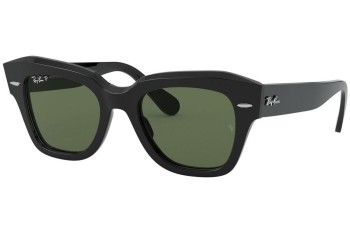 Okulary przeciwsłoneczne Ray-Ban State Street RB2186 901/58 Polarized Kwadratowe Czarne