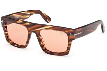 Aurinkolasit Tom Ford Fausto FT0711 53E Flat Top Havana