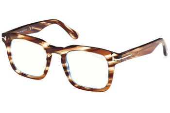 Brillen Tom Ford FT6025-B 053 Vierkant Havana