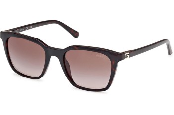 Okulary przeciwsłoneczne Guess GU00170 52F Kwadratowe Havana