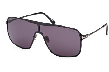 Okulary przeciwsłoneczne Tom Ford Zappa FT1173 01A Kwadratowe Czarne