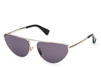 Okulary przeciwsłoneczne Max Mara MM0122 32A Kocie oczy Złote