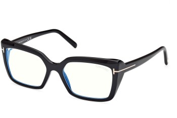 Okulary korekcyjne Tom Ford FT5991-B 001 Kocie oczy Czarne