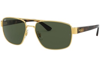 Solbriller Ray-Ban RB3663 001/31 Firkantet Guld