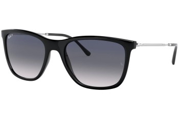 Okulary przeciwsłoneczne Ray-Ban RB4344 601/78 Polarized Kwadratowe Czarne