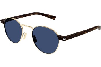 Okulary przeciwsłoneczne Saint Laurent SL707 004 Okrągłe Złote