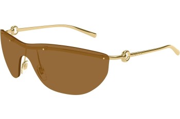 Solglasögon Gucci GG1700S 004 Enkel Lins | Shield Guld