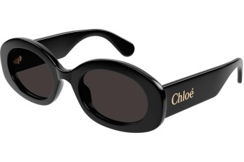 Solbriller Chloe CH0258S 001 Oval Sort