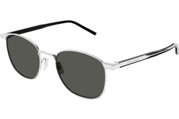 Sluneční brýle Saint Laurent SL747 007 Squared Stříbrné