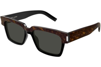 Okulary przeciwsłoneczne Saint Laurent SL732VADIM 003 Kwadratowe Havana