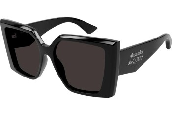 Okulary przeciwsłoneczne Alexander McQueen AM0467S 001 Kwadratowe Czarne