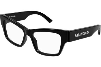 Glasögon Balenciaga BB0378O 001 Fyrkantig Svart