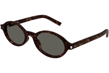 Solbriller Saint Laurent SL751JEANNE 002 Oval Havana