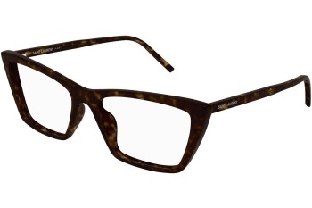 Brillen Saint Laurent SL737MICATHINOPT 002 Cat Eye Havana