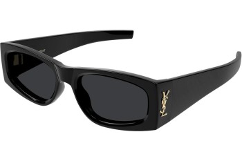 Solbriller Saint Laurent SLM140 001 Oval Sort