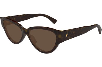 Solbriller Bottega Veneta BV1319S 002 Rund Havana