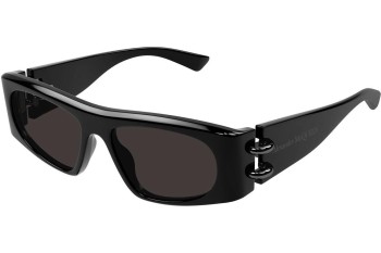 Zonnebril Alexander McQueen AM0471S 001 Rechthoekige Zwart