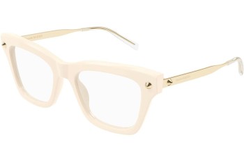 Silmälasit Alexander McQueen AM0484O 008 Kulmikkaat Beige