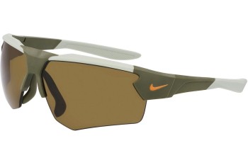 Okulary przeciwsłoneczne Nike EV24037 223 Prostokątne Brązowe