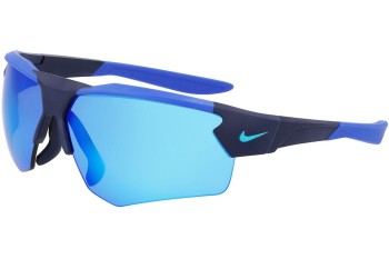 Okulary przeciwsłoneczne Nike EV24036 410 Prostokątne Niebieskie