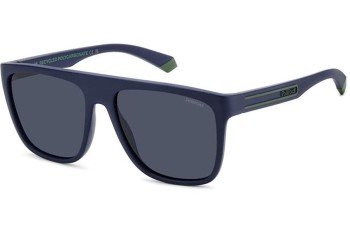 Zonnebril Polaroid PLD2162/S FLL/C3 Polarized Flat Top Blauw