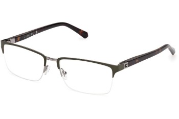 Okulary korekcyjne Guess GU50191 097 Prostokątne Zielone Okulary korekcyjne Guess GU50191 097 Prostokątne Zielone