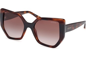 Okulary przeciwsłoneczne Guess GU00154 52F Kocie oczy Havana