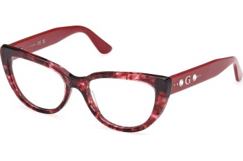 Briller Guess GU50175 068 Cat Eye Rød