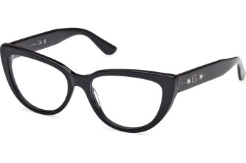 Okulary korekcyjne Guess GU50175 001 Kocie oczy Czarne