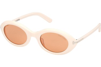 Solbriller Tom Ford Carmen FT1186 25E Oval Beige