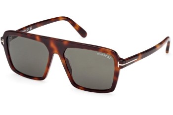 Okulary przeciwsłoneczne Tom Ford Vincent FT1176 53N Kwadratowe Havana