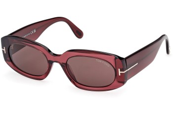 Solbriller Tom Ford Cielle FT1187 69E Oval Rød