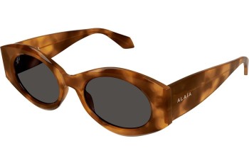 Ochelari de soare Alaia AA0080S 002 Ovali Havana