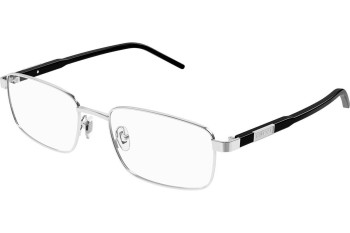 Okulary korekcyjne Gucci GG1801O 005 Prostokątne Srebrne