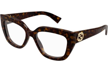 Okulary korekcyjne Gucci GG1847O 004 Kocie oczy Havana