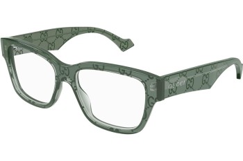 Okulary korekcyjne Gucci GG1428O 012 Prostokątne Zielone