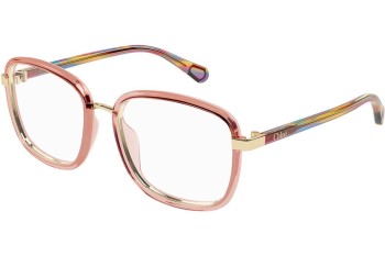 Okulary korekcyjne Chloe CC0025O 001 Kwadratowe Różowe Okulary korekcyjne Chloe CC0025O 001 Kwadratowe Różowe