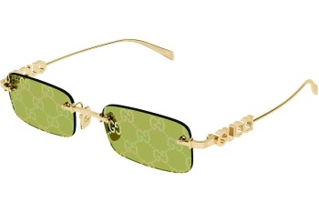 Ochelari de soare Gucci GG1808S 002 Dreptunghiulari Aurii