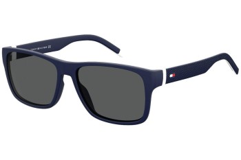 Okulary przeciwsłoneczne Tommy Hilfiger TH1718/S 0JU/IR Kwadratowe Niebieskie