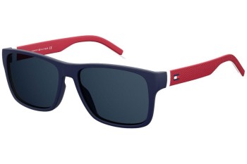 Okulary przeciwsłoneczne Tommy Hilfiger TH1718/S 8RU/KU Kwadratowe Niebieskie