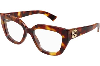 Okulary korekcyjne Gucci GG1847O 002 Kocie oczy Havana