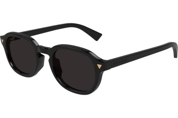 Okulary przeciwsłoneczne Bottega Veneta BV1364S 001 Kwadratowe Czarne Okulary przeciwsłoneczne Bottega Veneta BV1364S 001 Kwadratowe Czarne