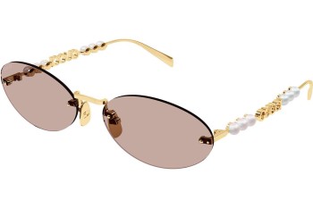 Solbriller Gucci GG1922S 004 Oval Guld