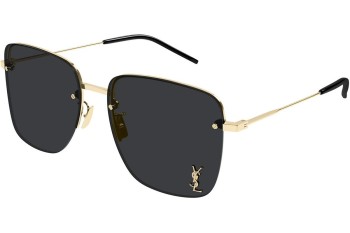 Okulary przeciwsłoneczne Saint Laurent SL312M 013 Kwadratowe Złote